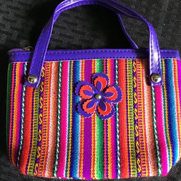 Peruvian mini purse Purple - Picture 1 of 3